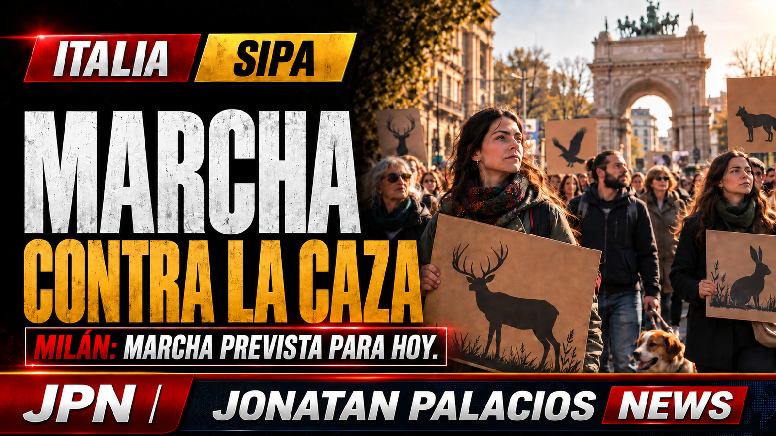 Animalistas convocan en Milán una marcha contra la caza y el proyecto 1552