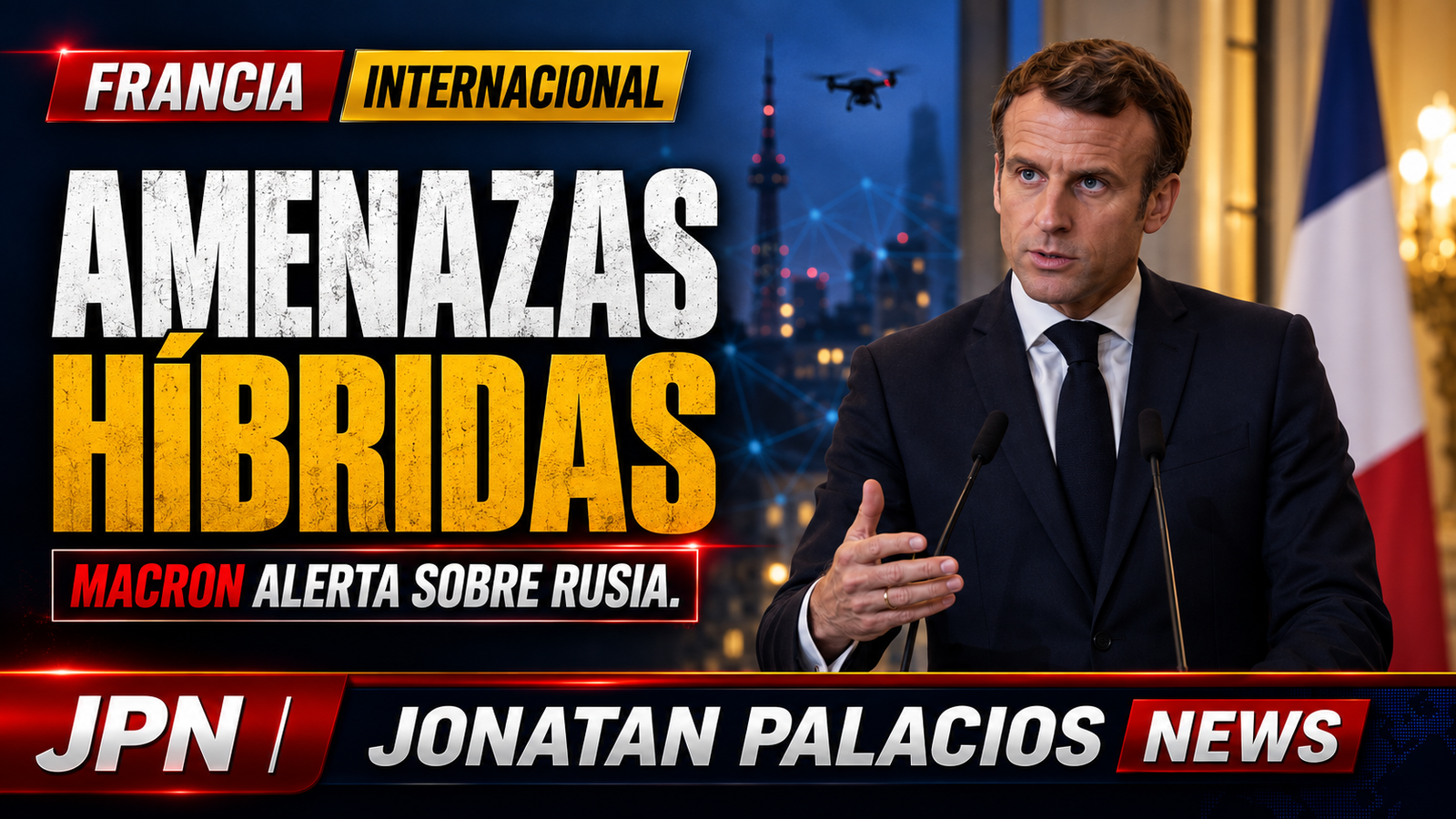 Macron ordena un plan para blindar infraestructuras francesas ante amenazas híbridas atribuidas a Rusia