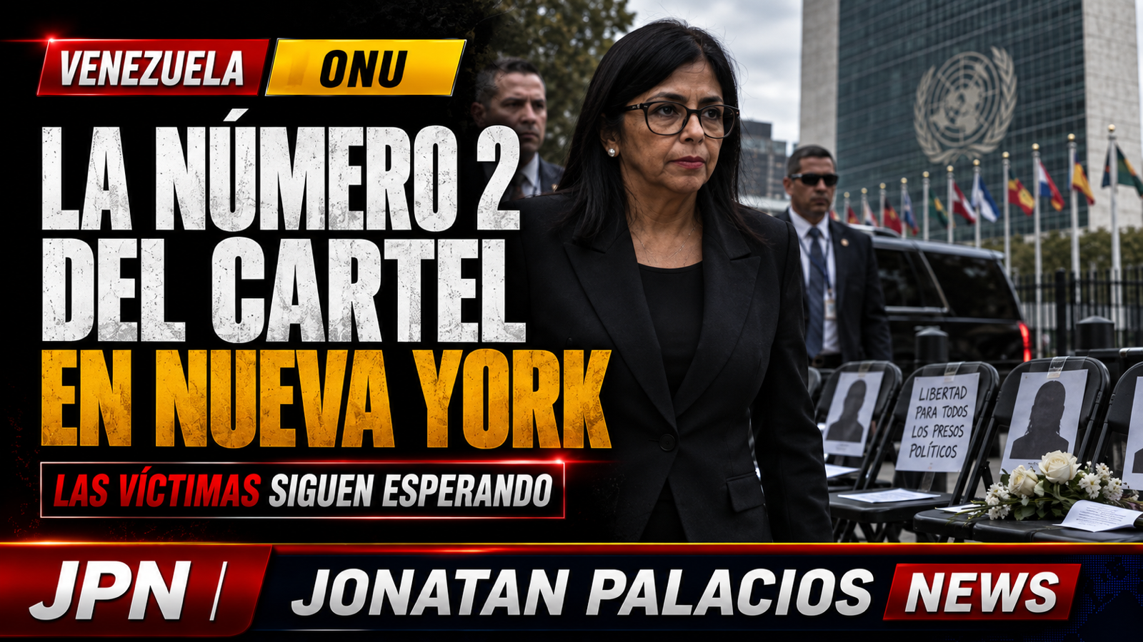 Delcy Rodríguez aterriza en Nueva Jersey antes de la reunión anunciada con Trump