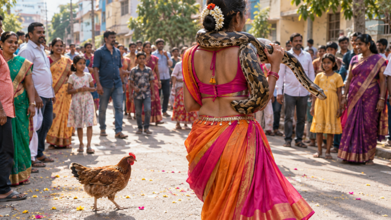 Miniatura: Rescatan a una pitón con infección bucal y una gallina usadas para un show callejero