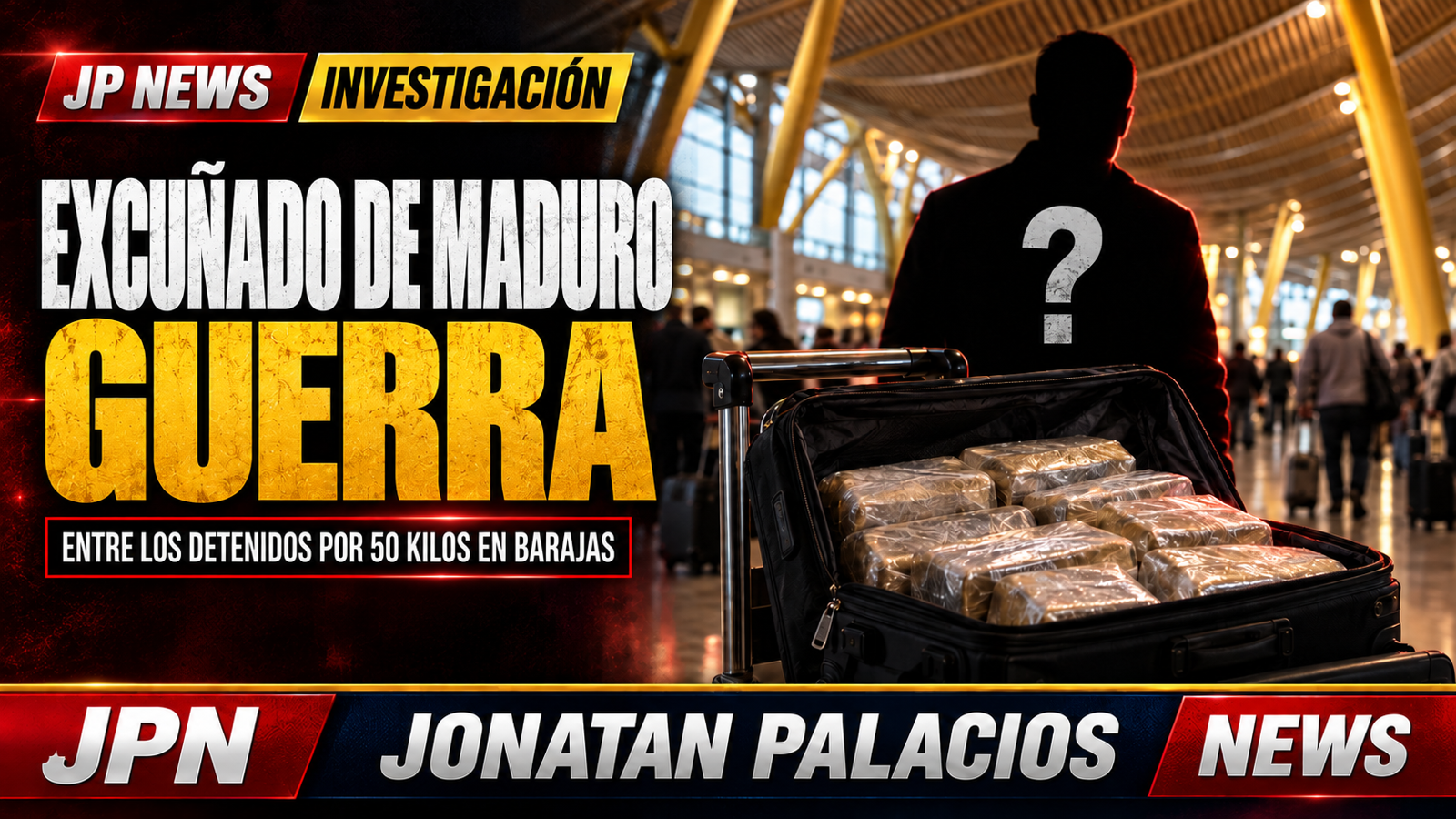 Barajas: detienen con 50 kilos de cocaína a un exintegrante de la Embajada venezolana; arrestan también al excuñado de Maduro Guerra
