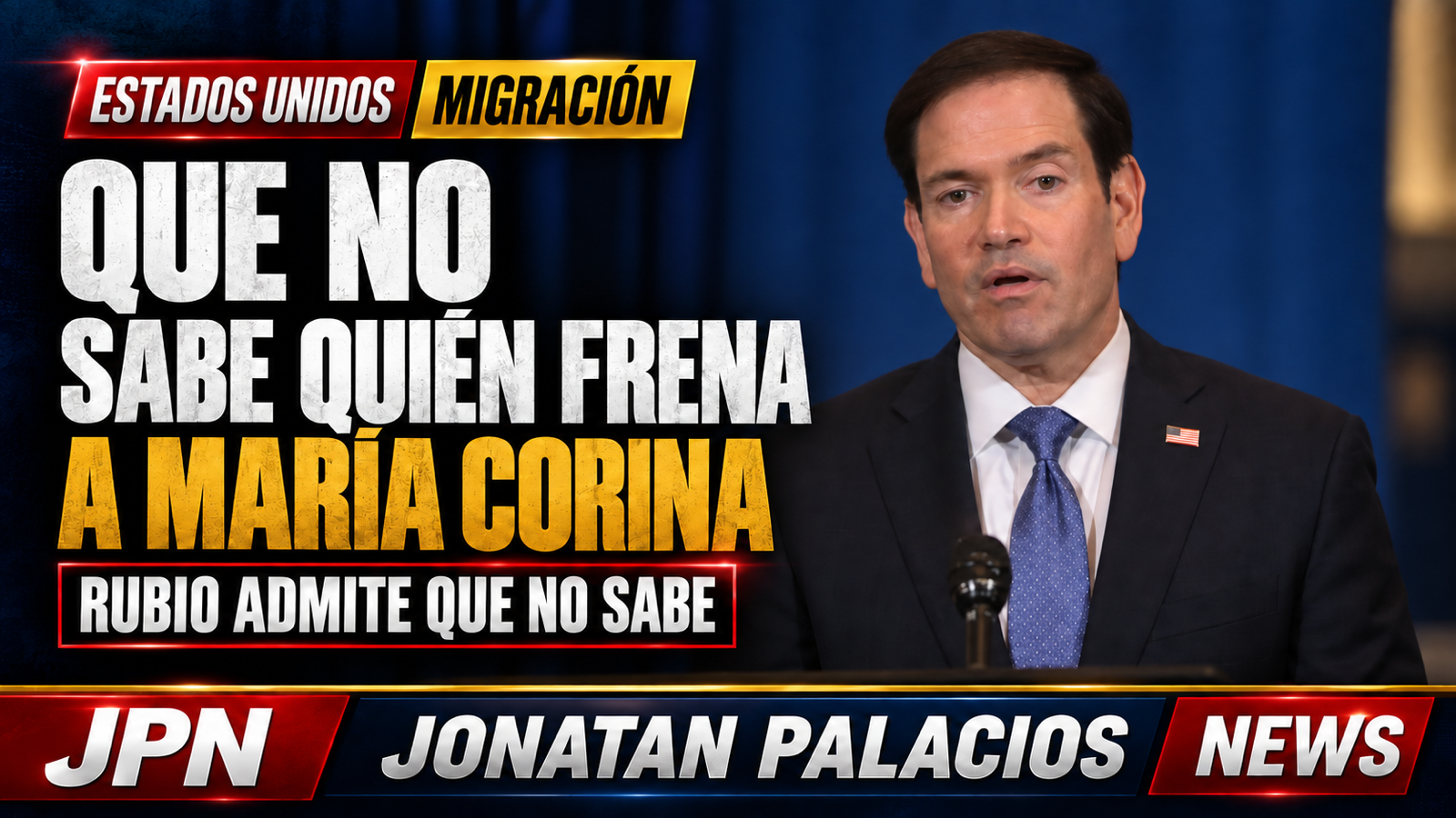 Rubio admite que debe revisar qué bloqueó el regreso de María Corina Machado