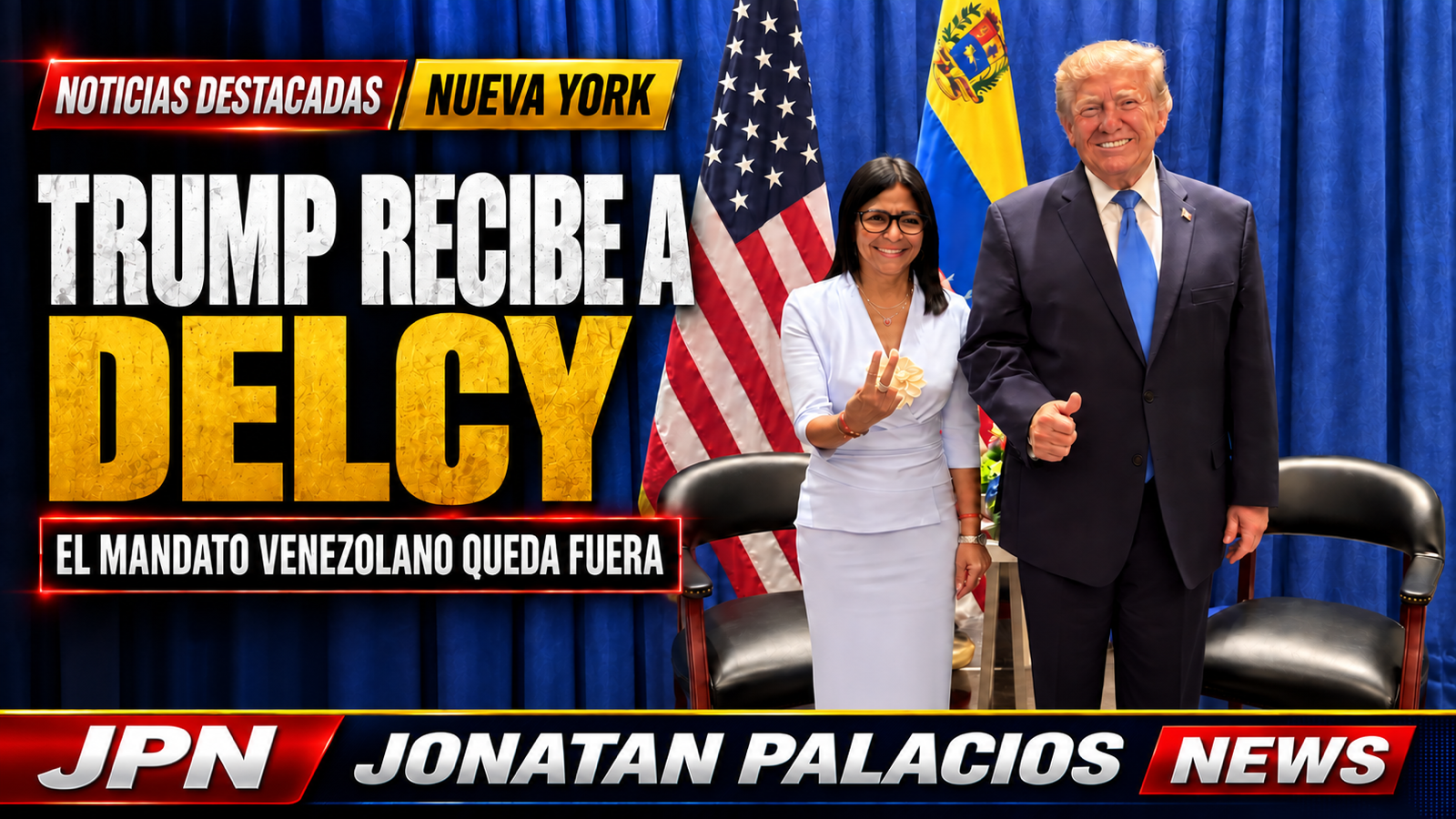 Trump abre la puerta a Delcy Rodríguez mientras el mandato venezolano sigue fuera de la mesa
