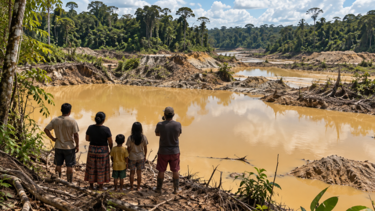 Miniatura limpia: Amazonía pierde 33 mil hectáreas de agua