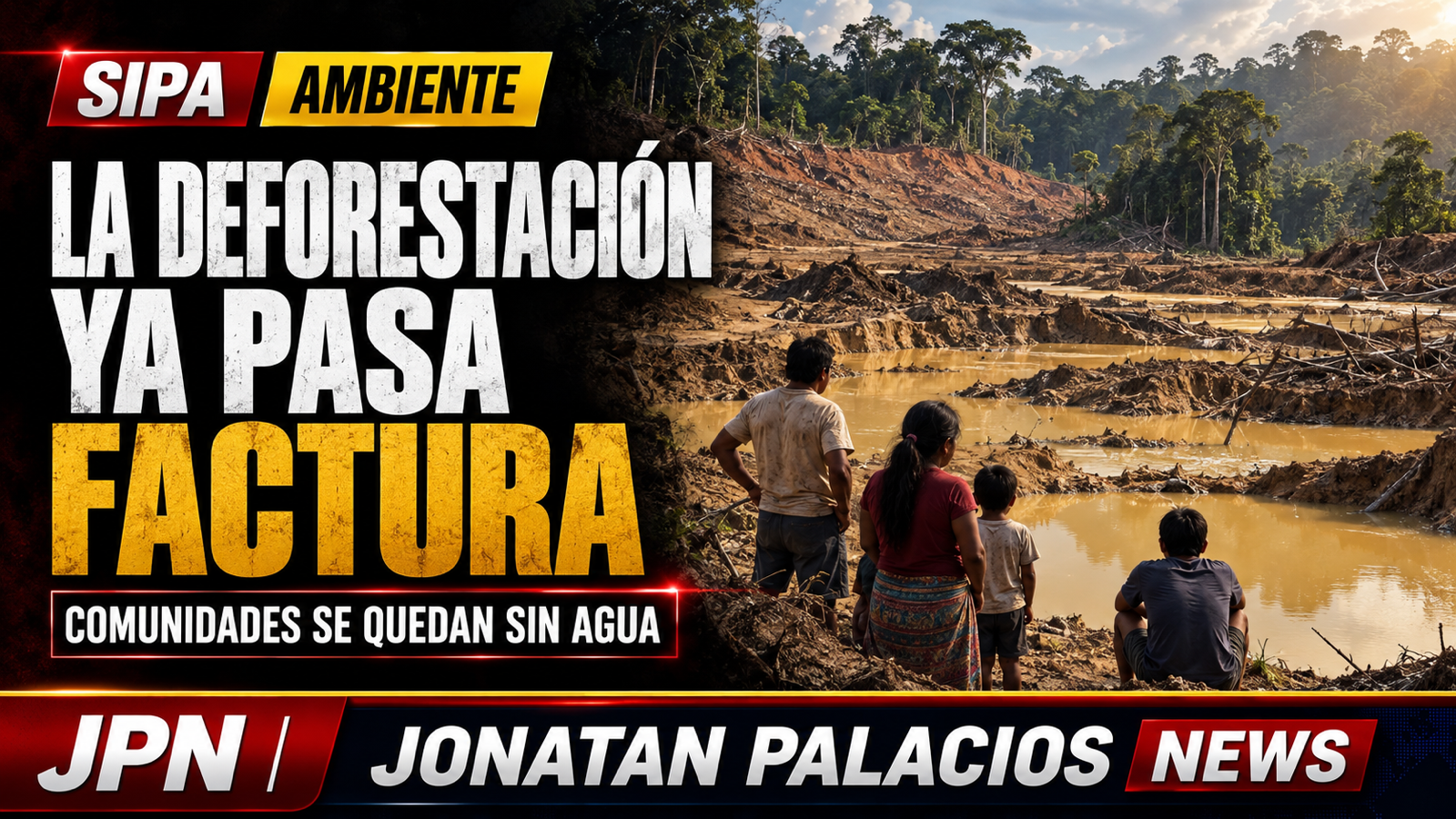 Amazonía pierde 33 mil hectáreas de agua mientras crecen pozas mineras imbebibles