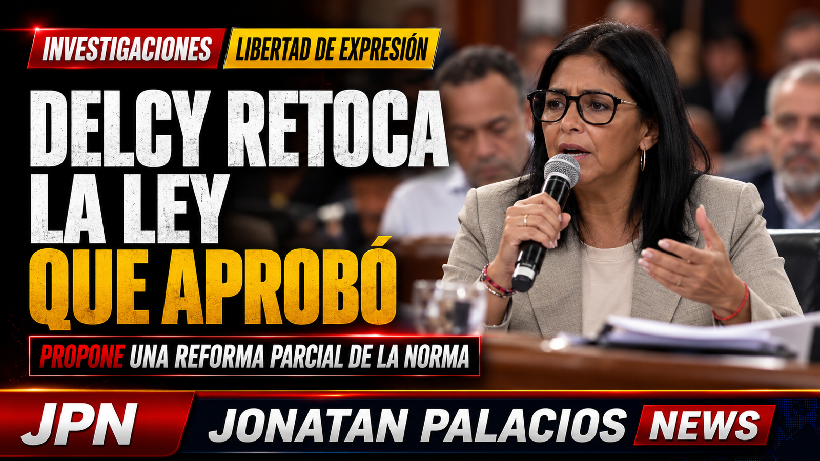 Delcy Rodríguez anuncia una revisión parcial de la Ley Contra el Odio aprobada por la Constituyente que presidió