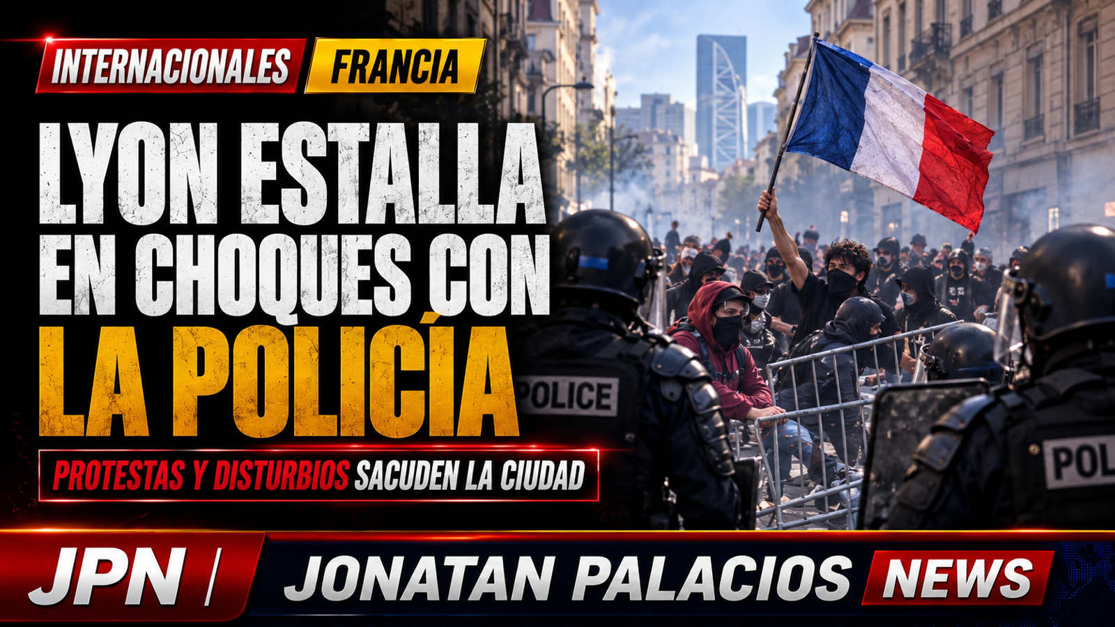 Barricadas y gases en Lyon: la protesta estudiantil expone la tensión por la educación pública
