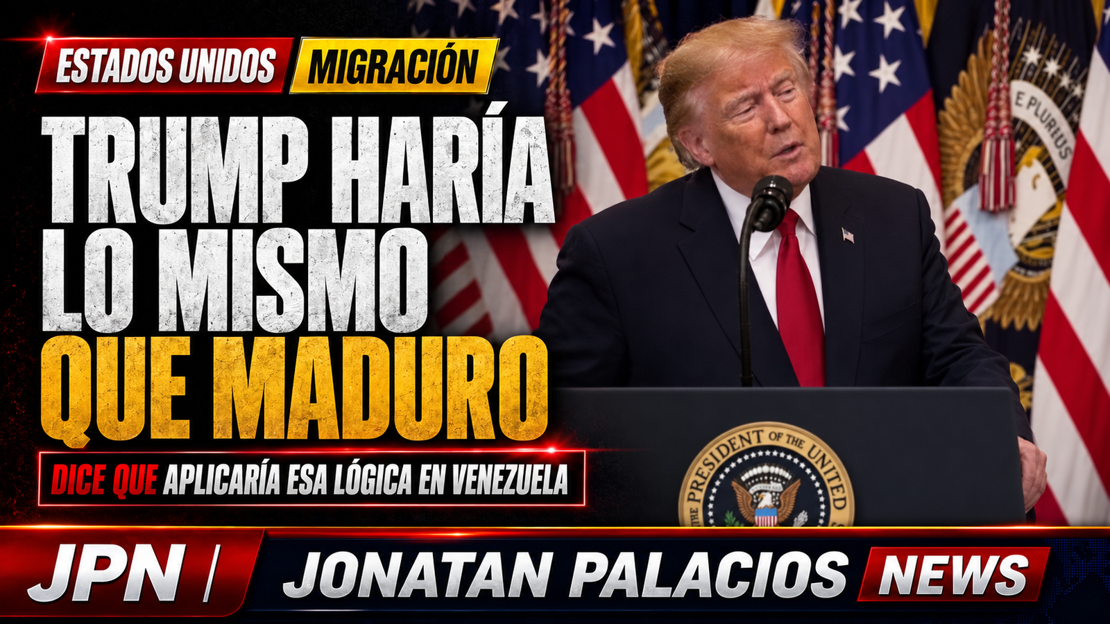 Trump afirma que habría actuado como Maduro y repite acusación contra Venezuela