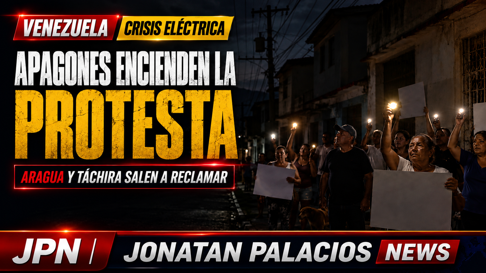 Vecinos de Aragua y Táchira denuncian apagones que dejan medicamentos sin refrigeración y hogares sin ventilación
