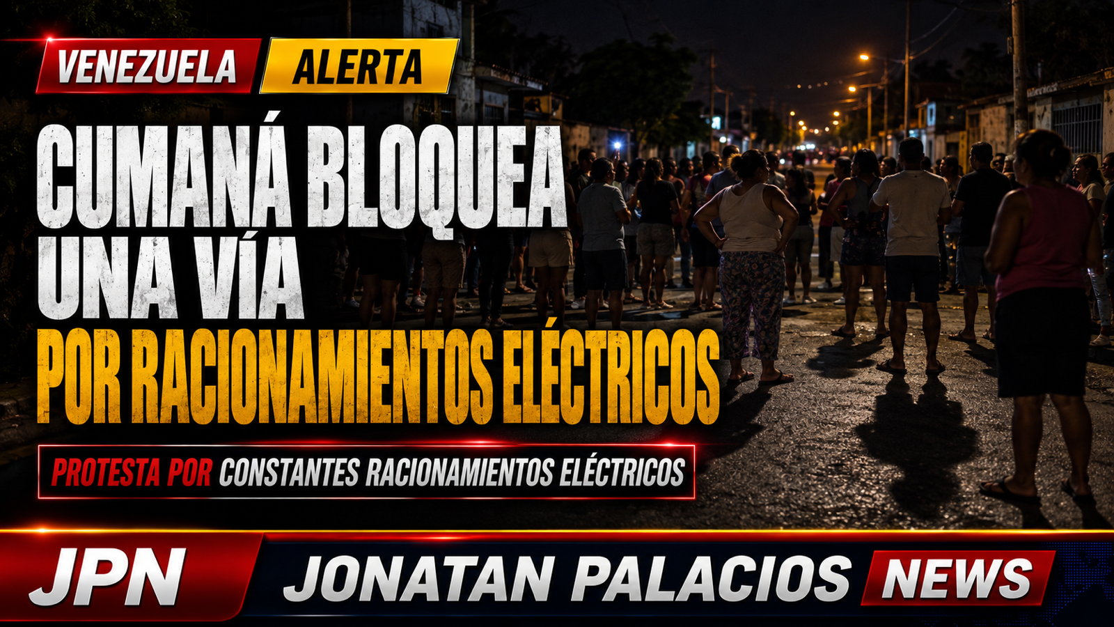 Vecinos de El Peñón bloquean una vía de Cumaná por los apagones