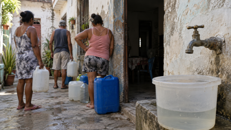 Miniatura limpia: Apagones agravan la escasez de agua que golpea a 3,5 millones en Cuba