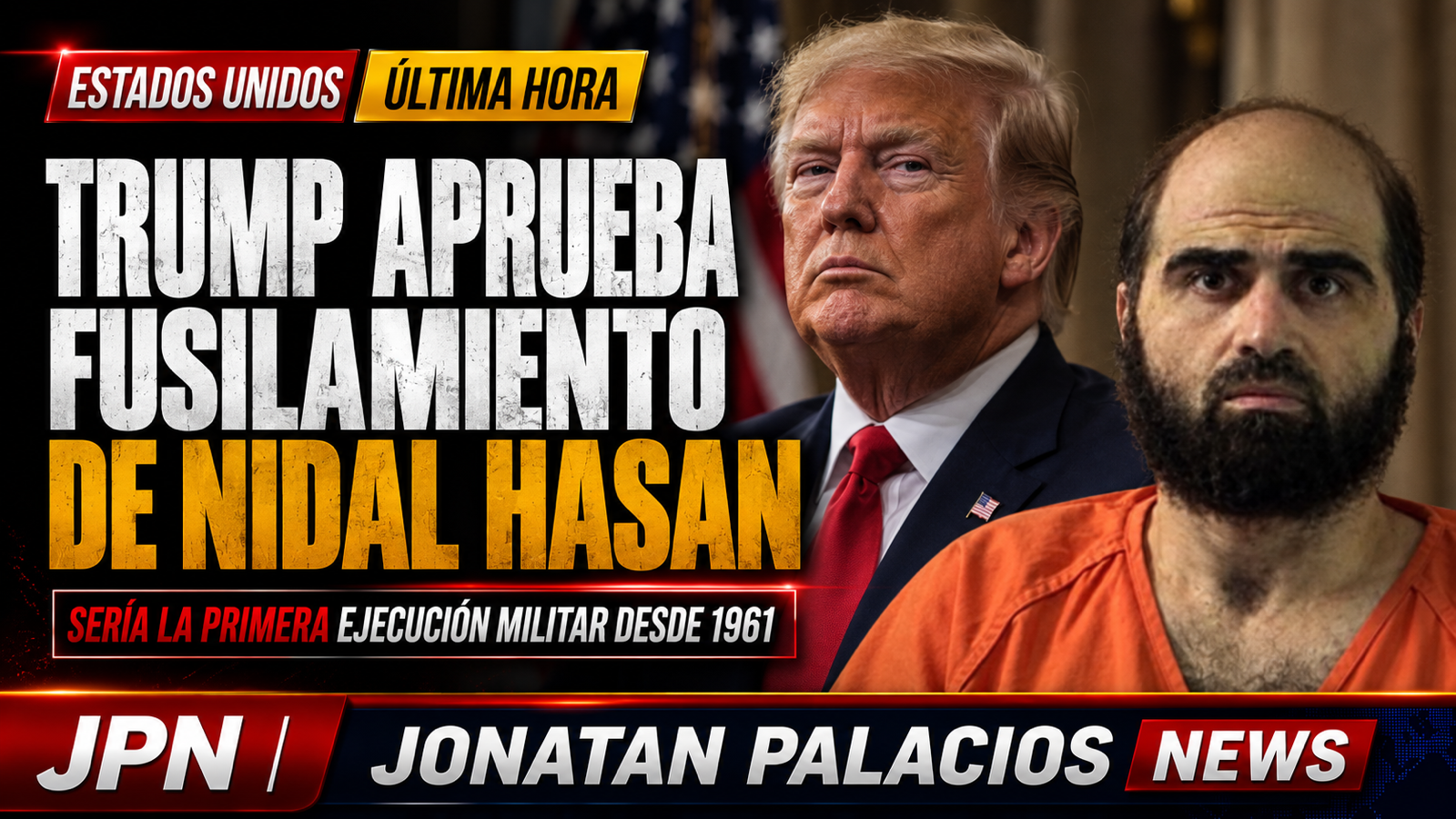 Trump aprueba ejecución por fusilamiento de Nidal Hasan; sería la primera militar desde 1961